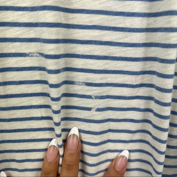❤️ Rebecca Taylor Striped Long Sleeve Tunic Top - Picture 7 of 8